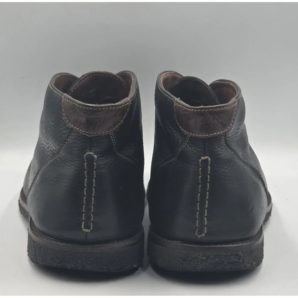 Johnston Murphy Copeland Sheepskin Leather Chukka Boot Men 13M Black Crepe Sole